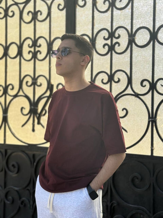 T-shirt burgundy